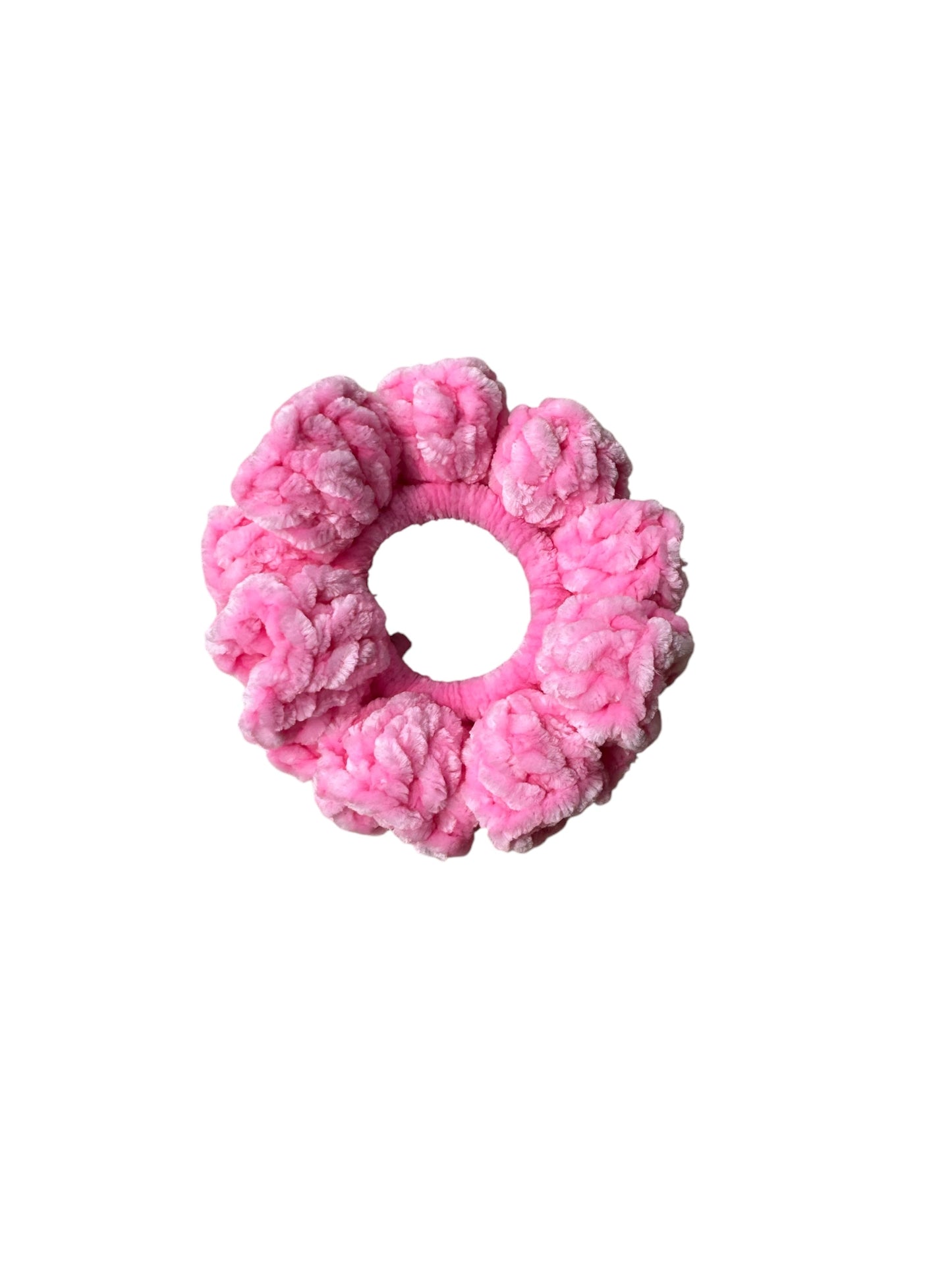 Hot Hot Pink Velvet scrunchie