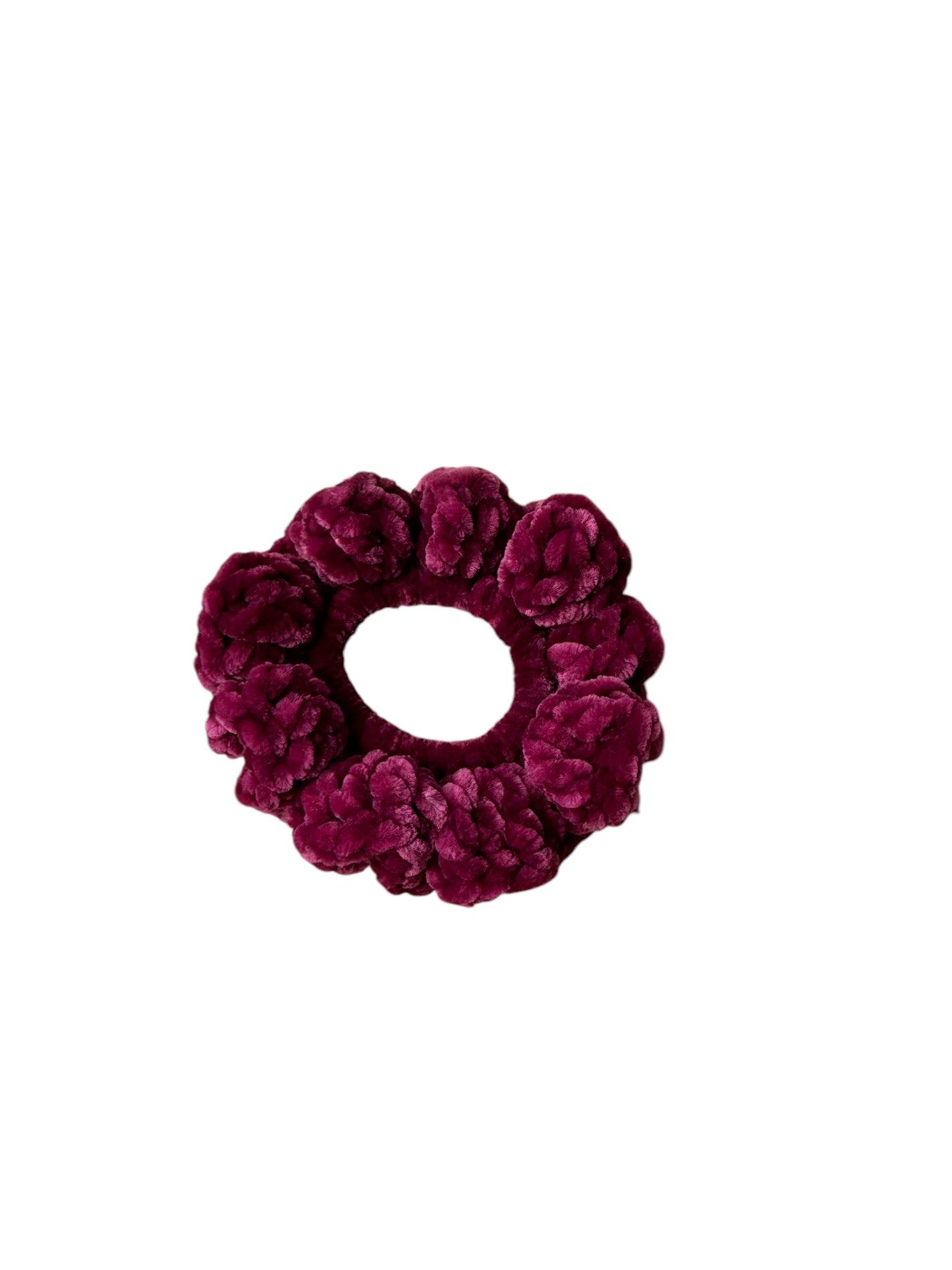 Deep Crimson Velvet Scrunchie